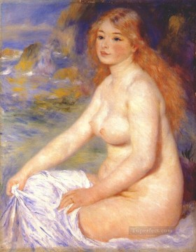 bañista rubio Pierre Auguste Renoir Pinturas al óleo